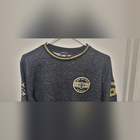 New Orleans Saints Long Sleeve Sweat Shirt NFL TEAM APPAREL small - Picture 9 of 12